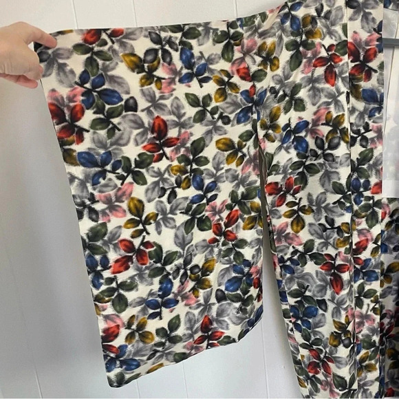 VTG Kimono Haori Traditional Japanese Jacket Silk Pattern Colorful Leaf Print OS - Picture 12 of 16